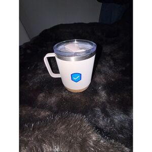 Salesforce Vacuum Mug in White cork bottom New
